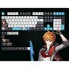 Série de layout japonês relacionada a Genshin Impact, teclas mecânicas PBT com sublimação térmica para teclados mecânicos com switches Cherry MX Gateron Kailh (Genshin