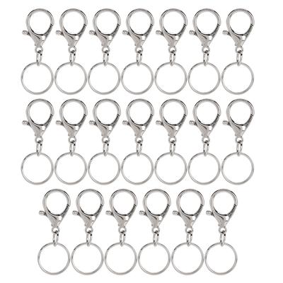 20Pcs Key Chain Clip Hook Swivel Lanyard Snap Keychain Key Ring DIY Accessories Hardware21x35mm Big