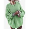 Winter Knitwear Women's Batwing Sleeve Knitted Pullover Solid Casual Loose Sweaters Ladies O-Neck Basic Pullover Jumper