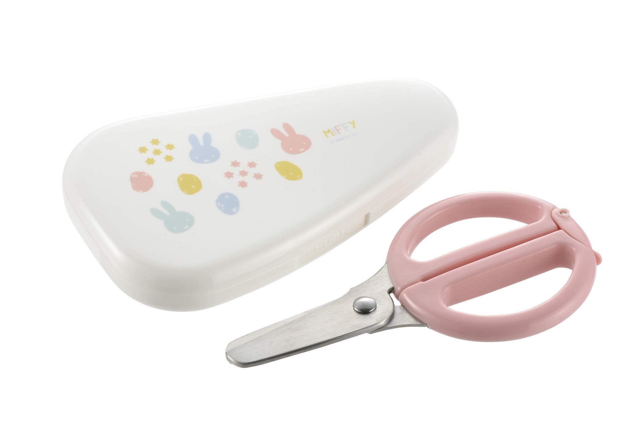 

Richell Miffy Quick-Cut Baby Food Scissors (with Case) Stainless Steel
