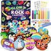 1 Set Glow In The Dark Rock Kit Arts And Crafts Rock Painting Kits For Boys Girls Best Birthday Chirstmas Party Gift