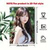 Metal Sign Korean Beauty Wall Art, Woman Portrait Hair Decor for Home Cafe Bar Gift