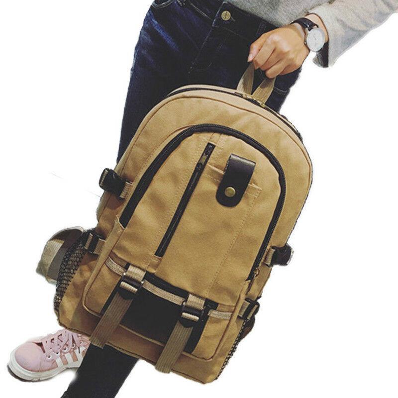 Pánský retro plátěný batoh batoh cestovní sportovní taška školní taška na notebook, turistická taška batohy