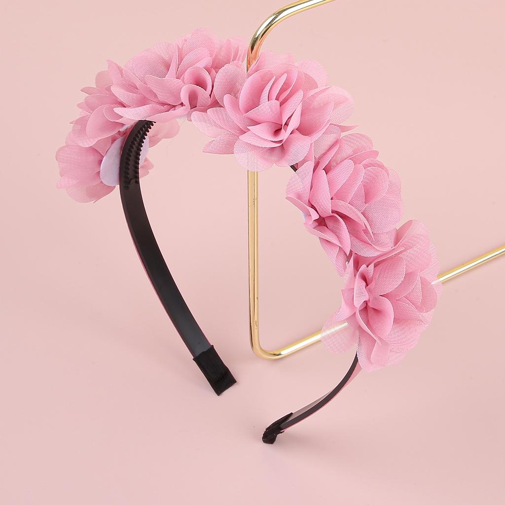 Fashion Chiffon Flower Headbands Plastic Teeth Hairbands Baby Girls Headbands Children Kids Floral Hairband Hair Accessories Set