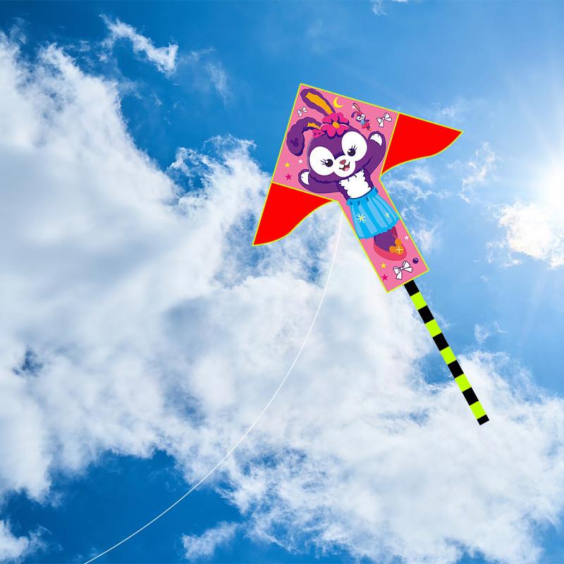 Weifang Kite New 2 Meter Triple Puzzle Kite Children Adult Long Tail Kite Outdoor Cartoon Patchwork Kite