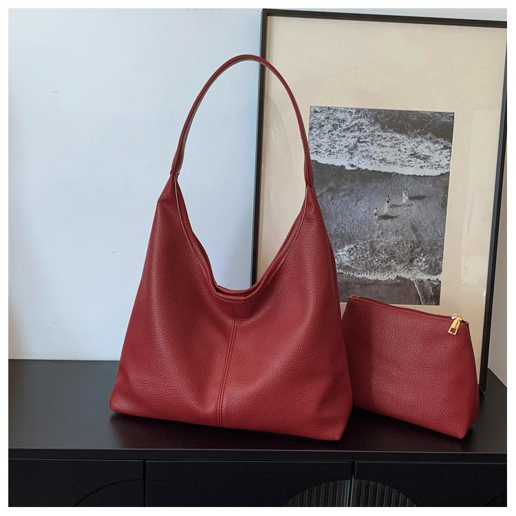 Portable Women's Versatile Fashion Shoulder Bag Casual Large-capacity Commuter Tote Bag