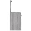 Makeup Table with Mirror Gray Sonoma 90 X 50 X 132.5 Cm