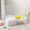 Small Item Storage Container Rectangle Stackable Multipurpose Desktop Dividers Makeup Holder Box with Lid