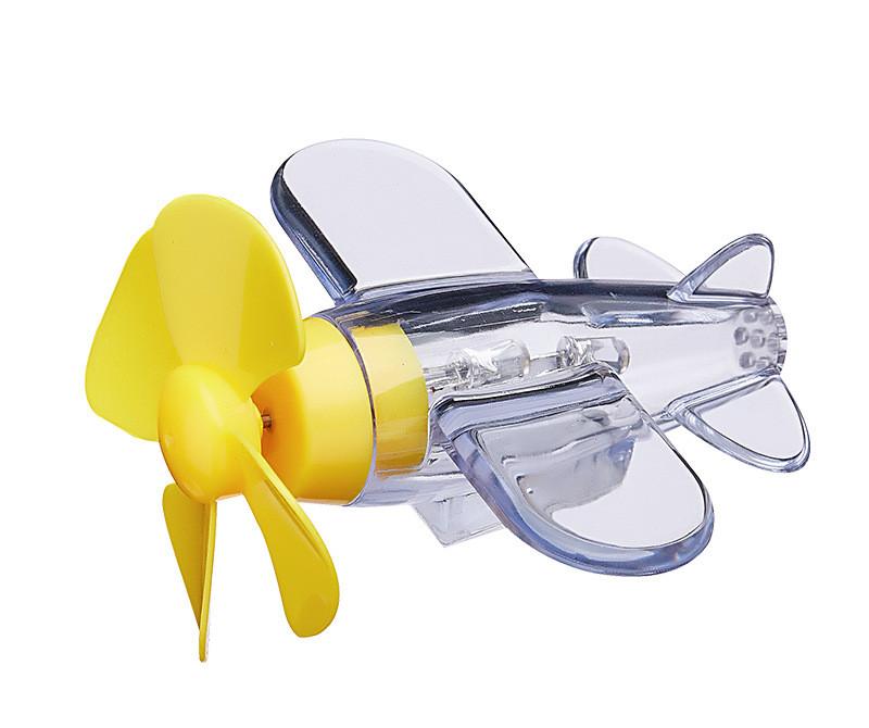 Car Rotatable Airplane Wind Powered Small Led Light Airplane Decor Car Styling Ornaments Bikes Motorcycle Bicycle Decorations