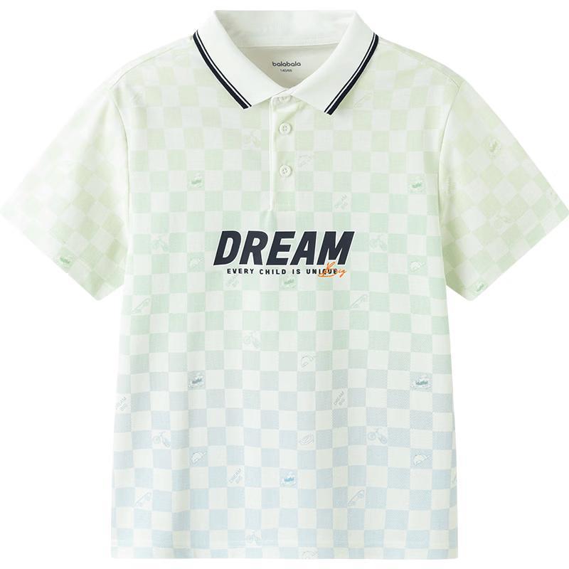 Balabala Boys Short-Sleeved Polo T-Shirt 120