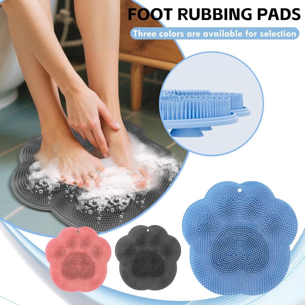 Shower Foot Brush, Shower Brush, Bath Massage Pad With Anti-slip Suction Cup, Body Brush For Cleaning The Back, Elbows And Feet