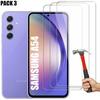 Screen Protector for Samsung A54 - Tempered Glass - Pack of 3 - Shock Resistant
