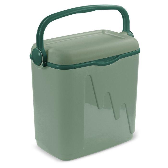 Réfrigérateur de voyage - CURVER - Modèle rechargeable - Capacité 20L - Couleur vert - Polypropylène