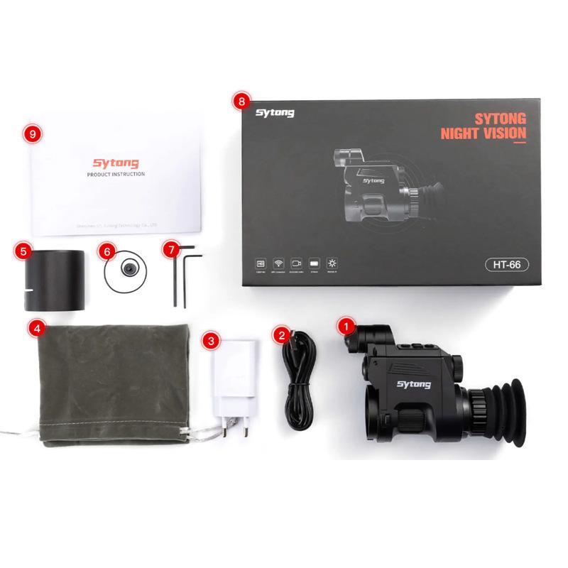SYTONG HT-66 Night Vision Device: Infrared, Digital, HD, WiFi, Day/Night Dual-Use for Outdoor Photo & Video.