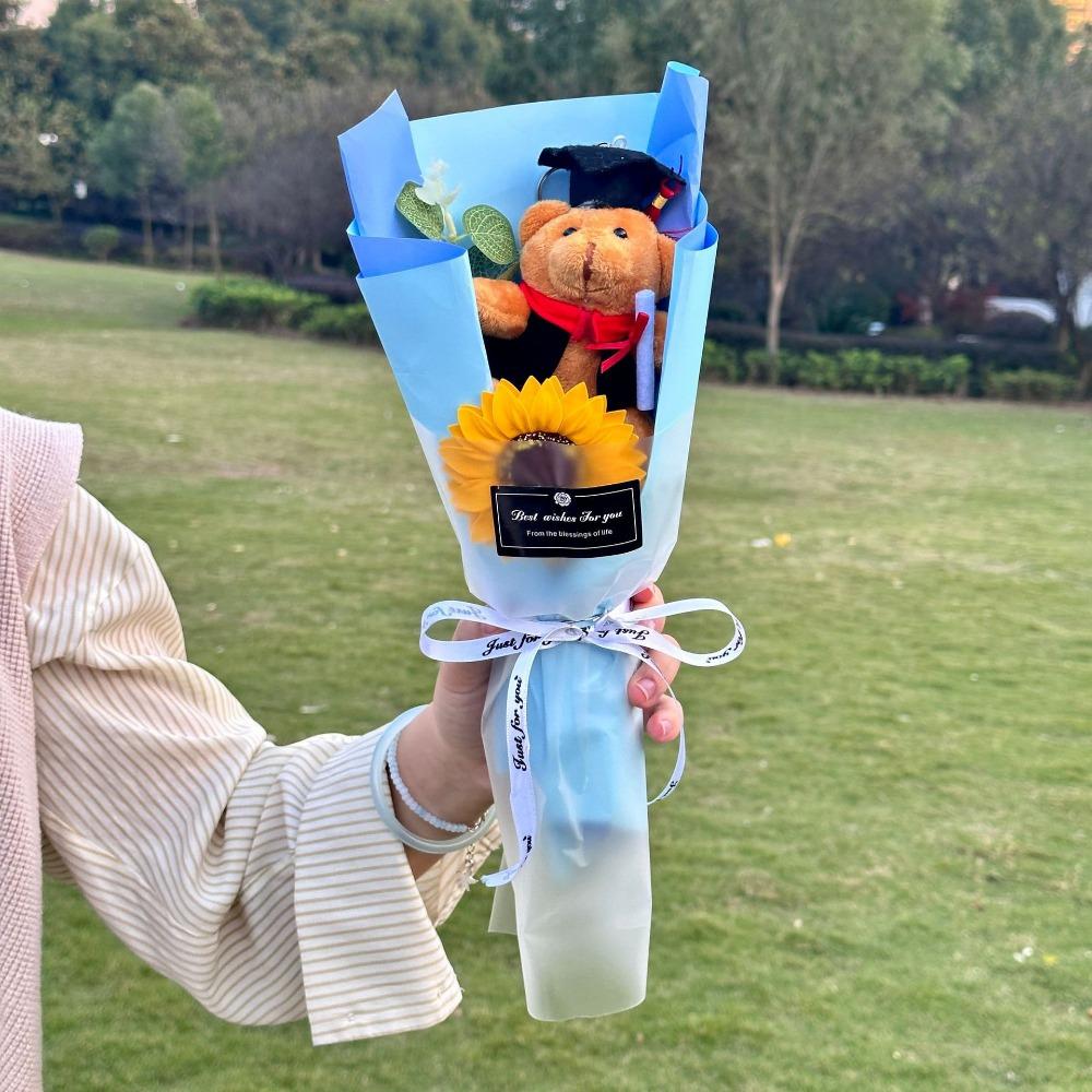 

Мультяшный букет медведя выпускника плюшевый медведь докторский медведь игрушечный плюшевый букет на день святого валентина