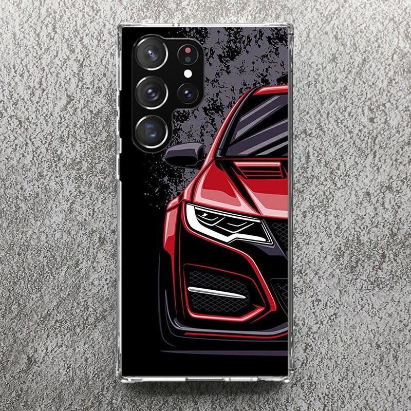 JDM Tokyo Drift Sports Car Male Men Phone Case For Samsung Galaxy S25 S24 S23 Ultra S22 Plus S21 S20 FE S10 + S25Ultra S24U Soft