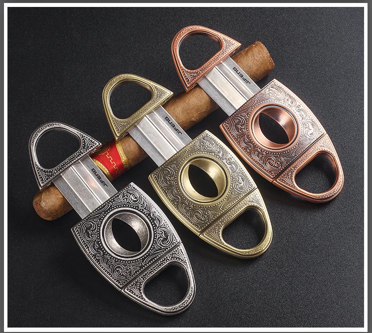 Light Luxury V-Cut Cigar Cutter: Sharp, Portable Cigar Knife, Ideal Men's Smoking Accessory