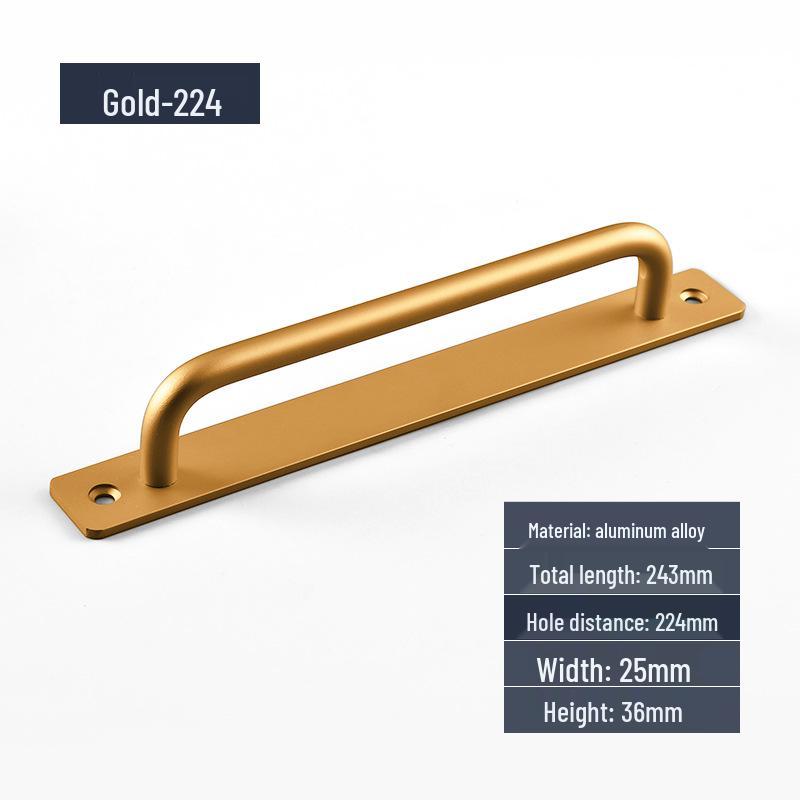 Aluminum Alloy Surface-Mounted Handle for Sliding Glass and Wooden Doors