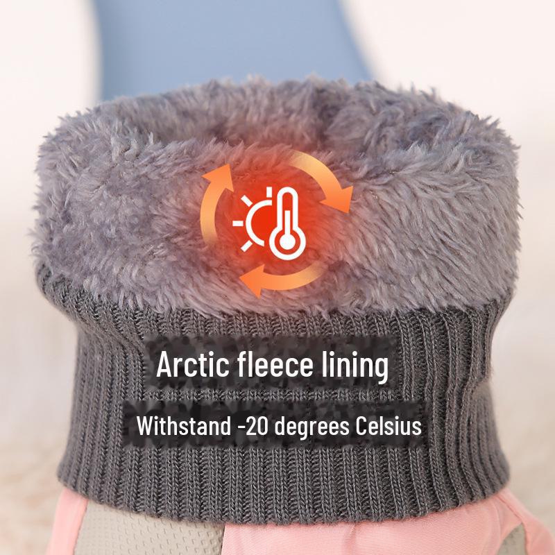 Children's Winter Touchscreen Ski & Cycling Gloves - Non-Slip, Warm, Thick Velvet, Cold-Proof Women's Design.