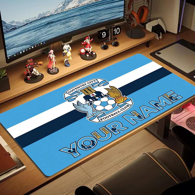 Coventry City Football Club Print Cushion Non-slip Laptop Tablet Big Mousepad XXL Mat Mini PC Playmat With Lock edge