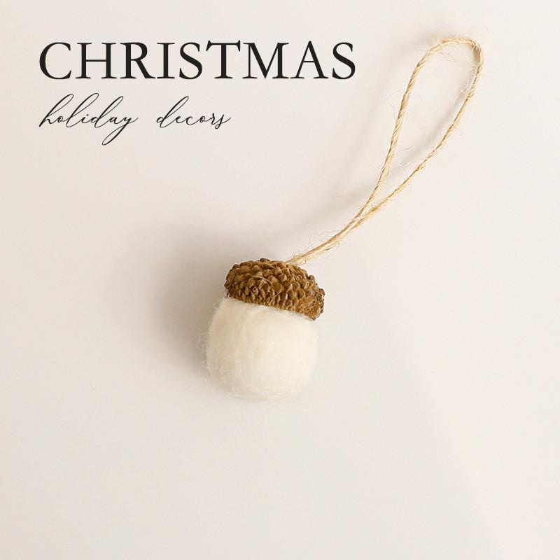 Holiday Felt Acorn Balls Diy Craft Supplies For Christmas Decorations And Tree Hangings