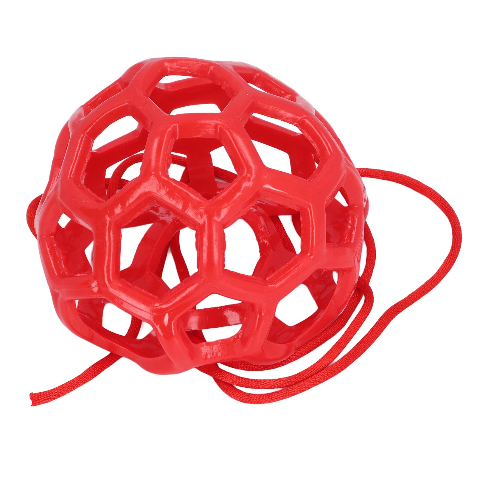 

Подвесная игрушка для кормления Резиновый сетчатый дизайн Легкий мягкий мяч для лакомств для лошадей для дома и фермы Зеленый красный