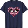 Hot Fashion Casual Disney Mickey & Minnie Mouse Couples Valentine’s Day Heart T-Shirt S-4XL Summer