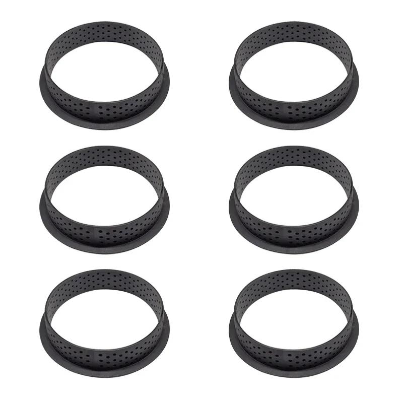 

6/8 шт DIY кольцо для тарта перфорированная форма для торта круглая форма для мусса французские десерты форма для выпечки инструменты для украшения кондитерских изделий