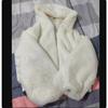 Chaqueta de Invierno Cálida para Mujer, Corta, de Algodón Acolchado, con Capucha de Pelo Sintético de Conejo, Suave