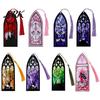 Reading Gift Accessory Stained Glass Art Acrylic Bookmark, Halloween Dark Aesthetic Book Mark, Transparent Double-sided Bookmark Page Marker