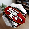 Vintage 49ers Football Umbrella 8-Frame for Travel, Camping, Casual Lightweight Portable Umbrella, Essential for Every Family Holidays Gift