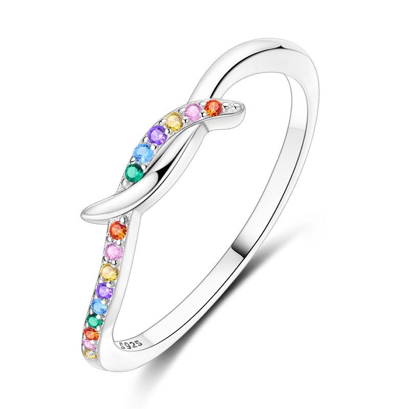 copper Women Rings Sparking Zirconium Ring LOVE Wedding Rings Ideal For Engagement Jewellery Anniversary Gift High Quality