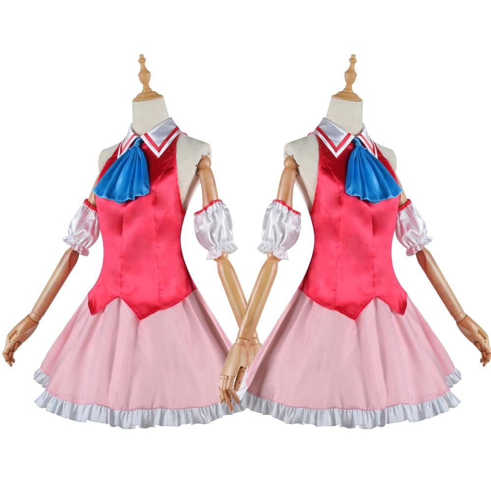 Japanese Anime Oshi No Ko Girls Hoshino Ai Cosplay Costume Carnival Vintage Pink Lolita Dress Rubii Akuamarin School Uniform Wig