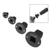 4PCS Socket Adapter Set Low Profile for 134 Inch Drive Sizes Non Slip Grip Magnetic Holder for Secure Socket Fit