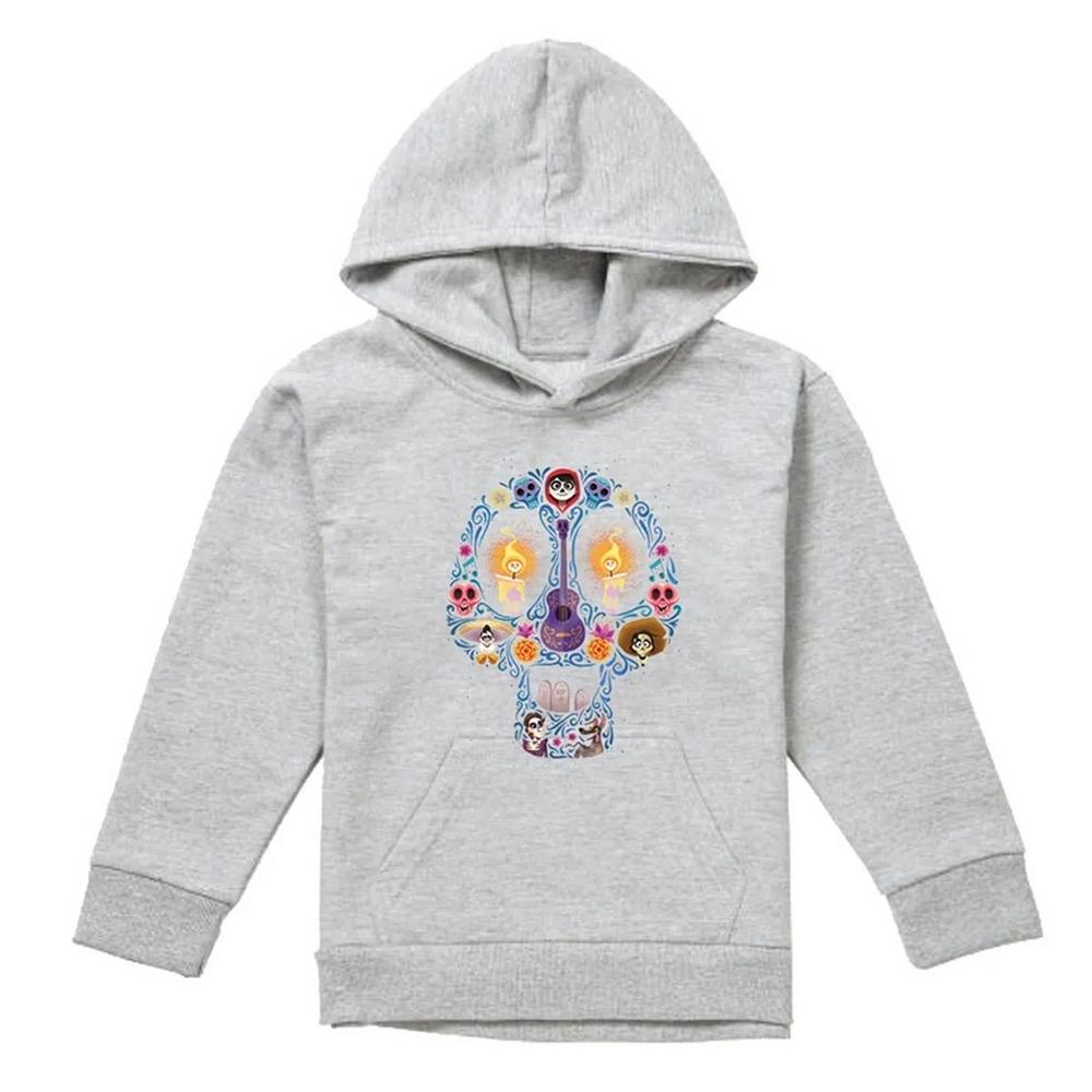 Coco Childrens/Kids Day Of The Dead Skull Ernesto Miguel Hector Heather Hoodie