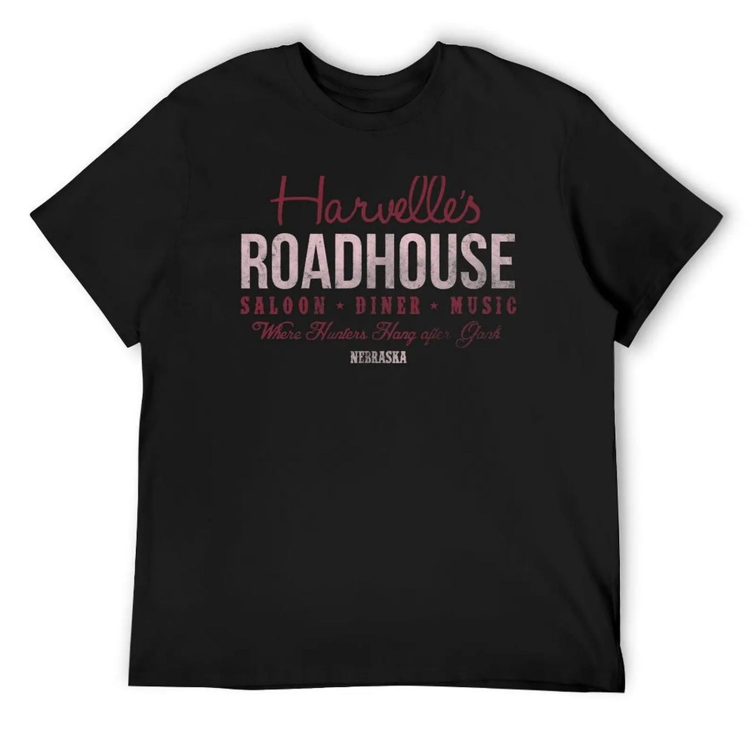 

Harvelle s Roadhouse T-Shirt baggy shirts shirts graphic tees summer tops blacks plus size men clothing XXXXXL