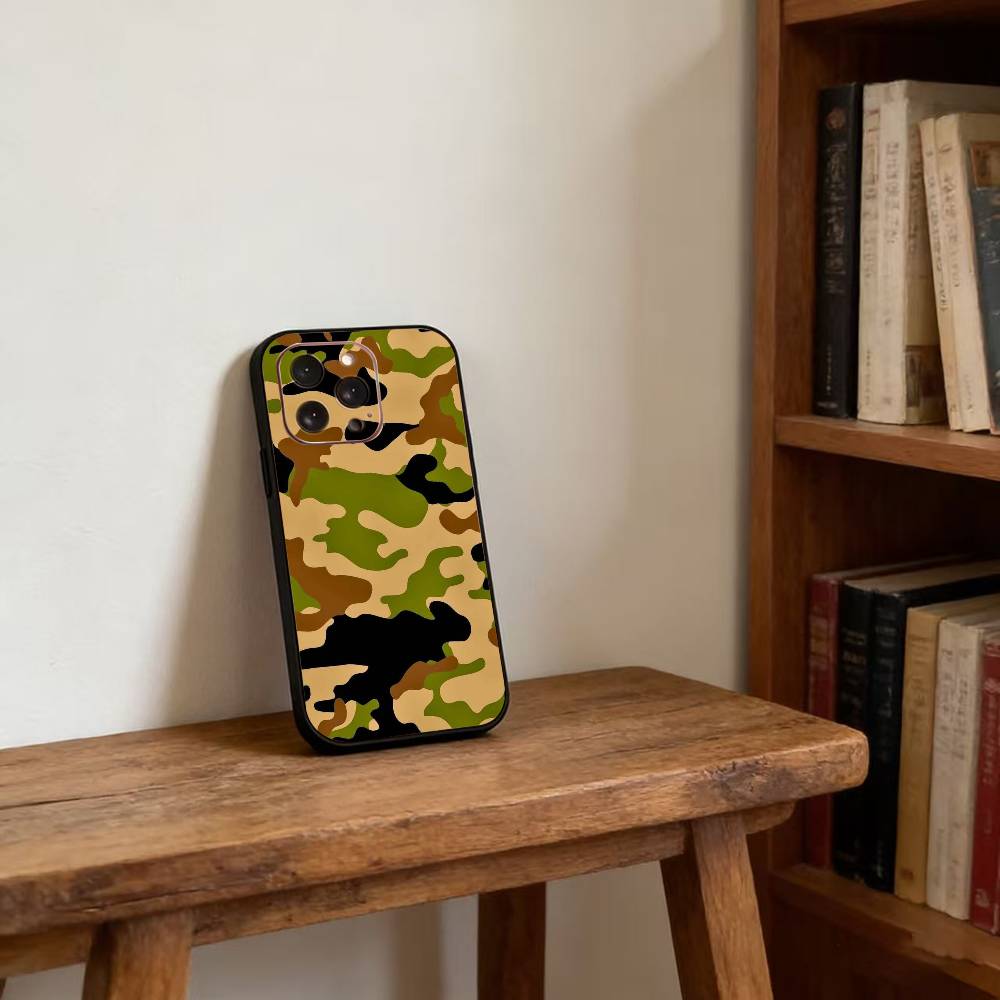 F-Fashion C-Camouflage Phone Case Silicone Soft For IPhone 17 16 15 14 13 12 11 X XR Plus Pro Max Plus