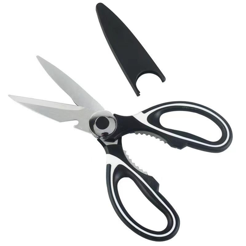 Kitchen Scissors Stainless Steel Multifunctional Household Scissors Shear Bone Scissors Chicken Wings Fish Chopper Bottle Opener