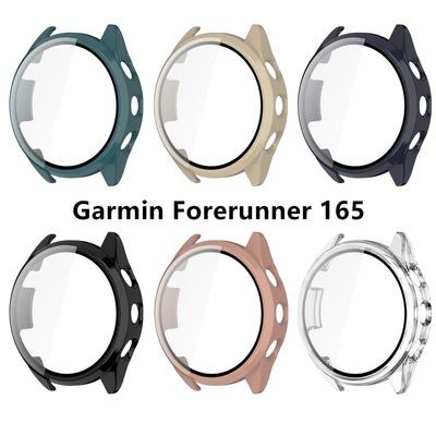 Sert Kenar Kabuk Garmin Forerunner165 Koruyucu Kapak Temperli Film Koruyucu Kılıf Garmin Forerunner 165 Aksesuarları