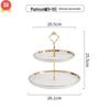 Nordic Luxury Two-Tier Glass Dessert & Fruit Stand