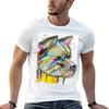 Colorful Akita dog TShirt Daily Wear Print TShirt