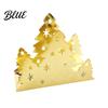 Christmas Tree Napkin Holder Holder Stainless Steel Vertical Paper Towel Stand Festive Organizer Decorative Dispenser for Holiday Party Dining Table