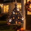 Holiday Tree Hanging Pendants Halloween Acrylic Ornament, Pumpkin Ghost Skull Seasonal Small Gifts for Kids Decor, Spooky Pendant Party Home, Festive