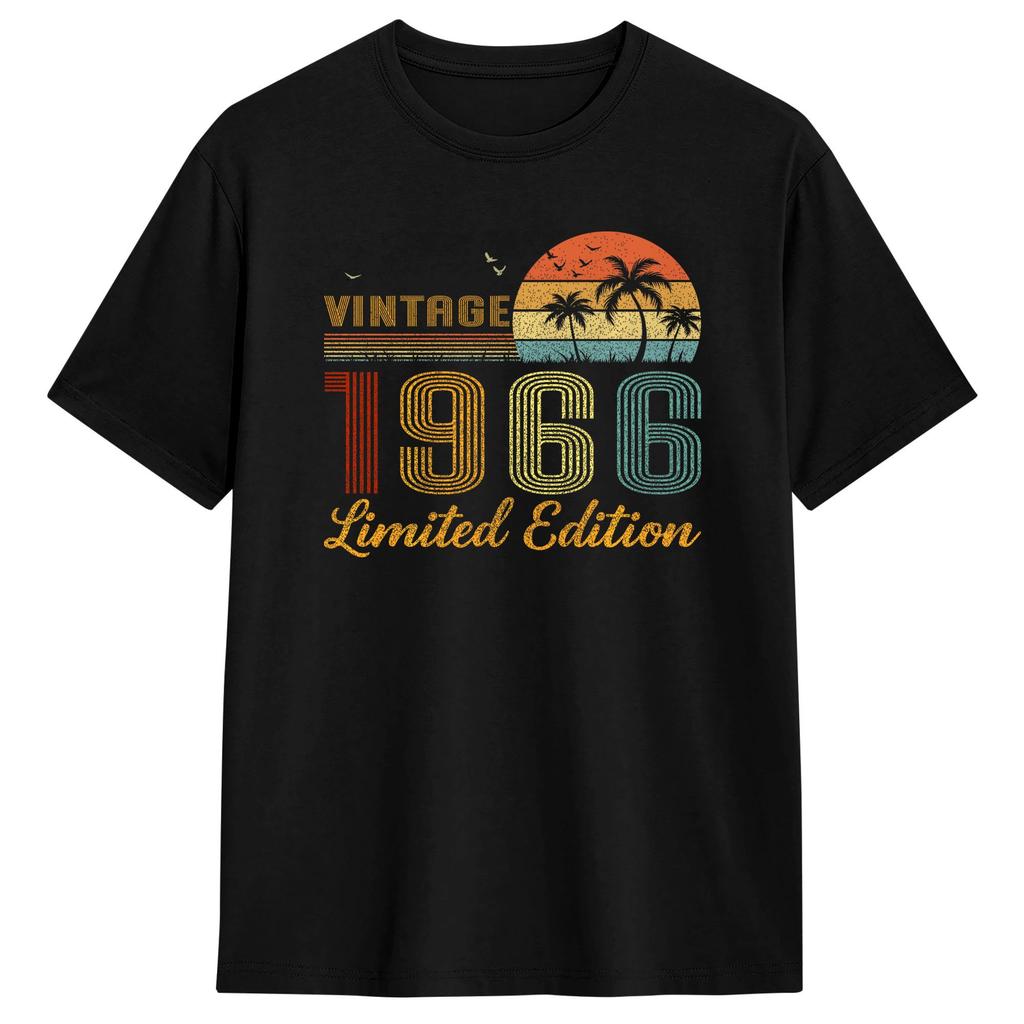 Unisex Vintage Awesome Retro Th Birthday USA Flag T Shirt Pure Cotton Clothing Fashion Short Sleeve O Neck Tees