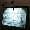 LED für Klavier Notenständer Buch Buch Notenständer Licht 2 Arme Licht Leselampe Doppelte Flexible Arme