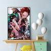 Affiche d'anime Demon Slayer Kamado Tanjirou Décoration murale Agatsuma Zenitsu Peinture décorative Art mural Image Décoration d'intérieur Cadeau Sans cadre