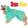 Pet Towel Robe Dogs Quick Dry Absorbent Hooded Bathrobe Small Medium Large Breeds