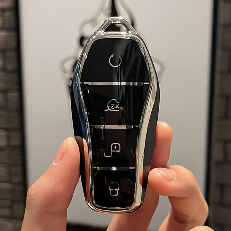 4 Buttons TPU Car Key Case for BYD Atto 3 Han EV Dolphin Remote Control Protect Cover Auto Accessories