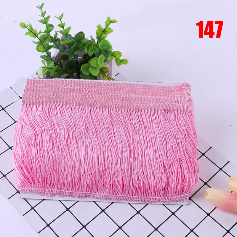 10 Meter Fransenquastenbesatz, 15 cm, Spitze, für Latein-Kleid, Makramee, Samba-Tanz, Kleidung, Vorhangspitze, Polyester, Nähen von Kleidungsstücken, Accessoire