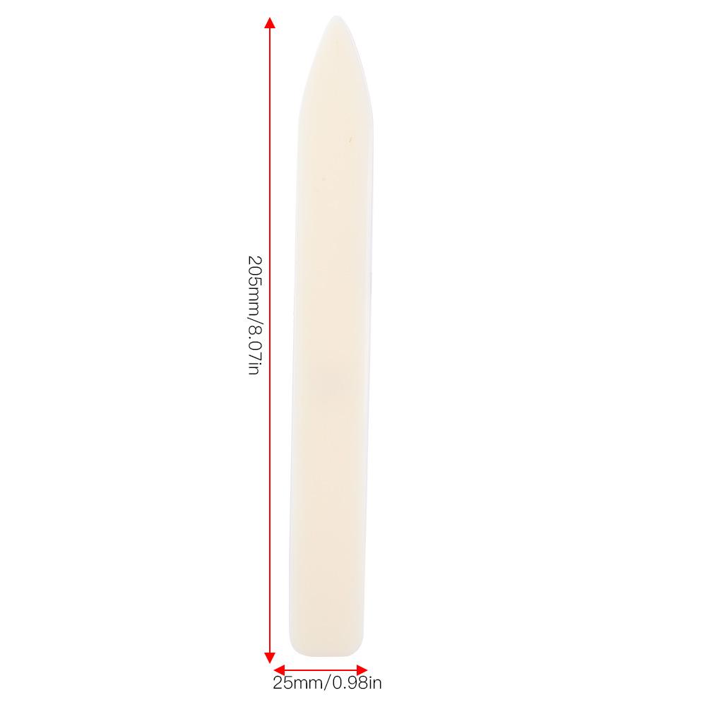 5Pcs Leather Craft Folder White Plastic DIY Hand Made Edge Trimming Sewing Tool Accessories(Long Type )